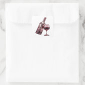 Originaler Silber-Sticker-Druck Quadratischer Aufkleber (Tasche)