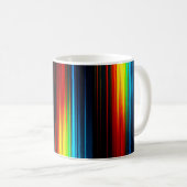 Originales abstraktes farbenfrohes Design Kaffeetasse (VorderseiteRechts)