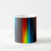 Originales abstraktes farbenfrohes Design Kaffeetasse (Mittel)