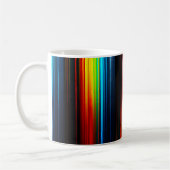 Originales abstraktes farbenfrohes Design Kaffeetasse (Links)