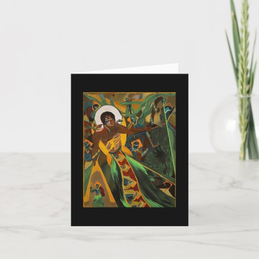 Originales Aquarell-Gemälde Karte (Vorderseite)