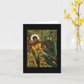 Originales Aquarell-Gemälde Karte (Gelbe Blume)