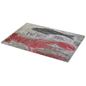 originales Design-Hummer-Thema Glas-Schneidebrett Schneidebrett (Ecke)