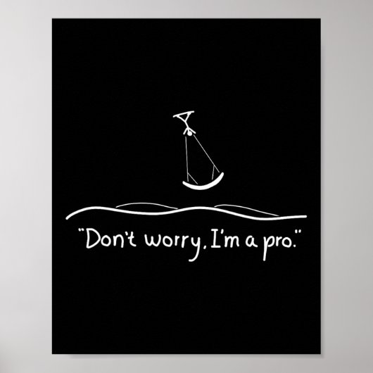 Originales Kite-Surfing-Geschenk Poster (Vorne)
