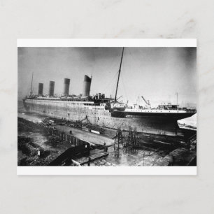originales titanisches Bild im Bau Postkarte