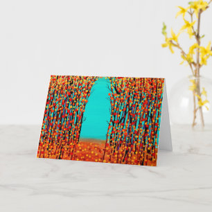 Originalfarbe abstrakte Kunst Karte