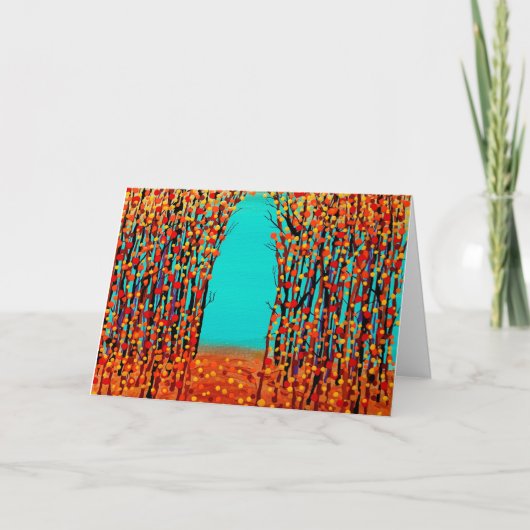 Originalfarbe abstrakte Kunst Karte (Vorderseite)