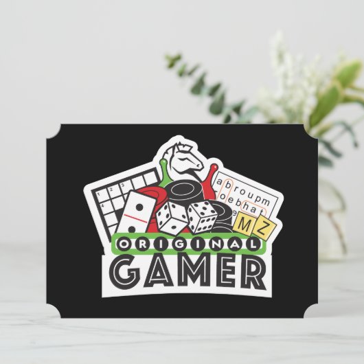 OriginalGamer Einladung (Stehend Vorderseite)