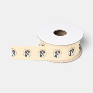 Originalgemälde eines Greater Swiss Mountain Dogs Ripsband
