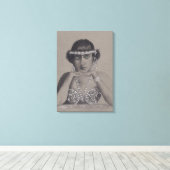 Originalgemälde von Silent Film Star Leinwanddruck (Insitu (Holzboden))