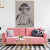 Originalgemälde von Silent Film Star Leinwanddruck (Insitu (Wohnzimmer))