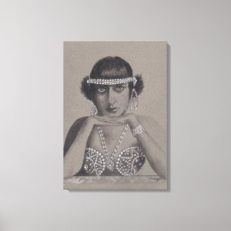 Originalgemälde von Silent Film Star Leinwanddruck