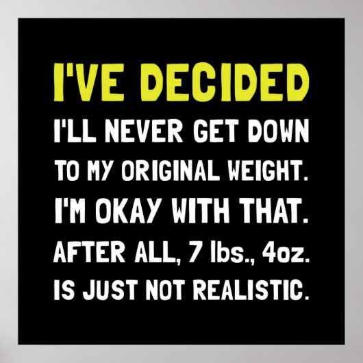 Originalgewicht Poster (Vorne)