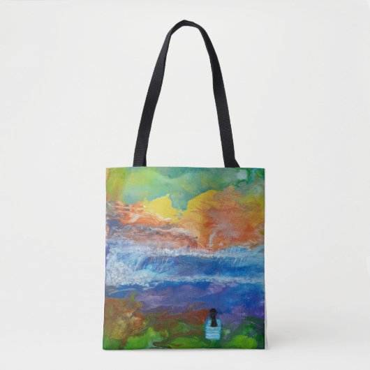 Originalkunst "Big Wave Morn" Tasche (Vorderseite)