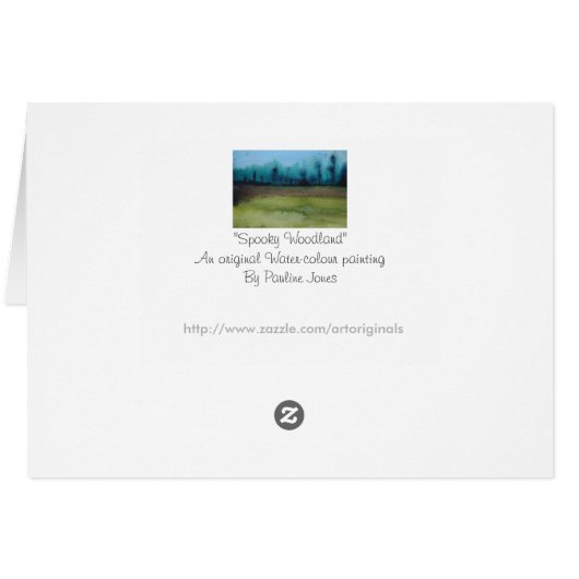 Originalmalerei mystischer Waldlandschaft (Rückseite Horizontal)