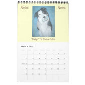 Originalportraitgemälde von Hunden 2024 Kalender (Mär 2027)