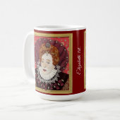 Originalporträt von Elizabeth 1st. Kaffeetasse (Vorderseite Links)