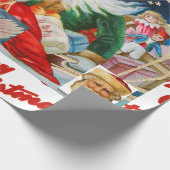 ORIGINALRETRO CHRISTMAS COLLAGE WRAPAPIER GESCHENKPAPIER (Ecke)