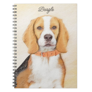 Originaltierkunst - Gemälde eines Beagle-Hundes Notizblock