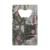 Originalvorlage für "Gitter" Tapetenentwurf, 1 Geldkarten Flaschenöffner (Rückseite)