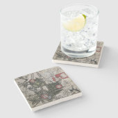 Originalvorlage für "Gitter" Tapetenentwurf, 1 Steinuntersetzer (Seitenansicht)