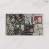 Originalvorlage für "Gitter" Tapetenentwurf, 1 Visitenkarte (Rückseite)