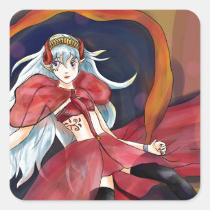 Originalvorlage Melodie Quadratischer Aufkleber