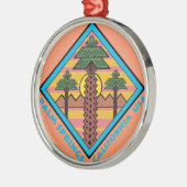 Originalvorlage PALM SPRINGS Kaliforniens USA Silbernes Ornament (Links)