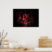 Originalwerk #4 "Teufel" Poster (Küche)