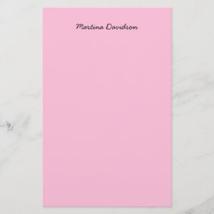 Originell Einzigartig Rosa Kreative Handschrift Briefpapier
