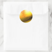 Originelle Abstrakte digitale Kunst Runder Aufkleber (Tasche)