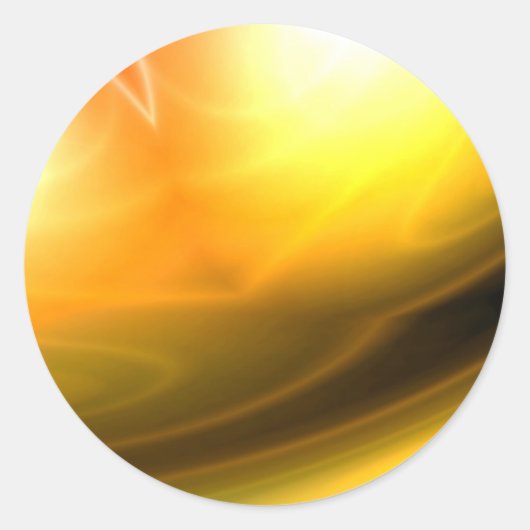 Originelle Abstrakte digitale Kunst Runder Aufkleber (Vorderseite)