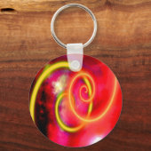Originelle Abstrakte digitale Kunst Schlüsselanhänger (Vorderseite)