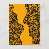 Originelle abstrakte Kunst Postkarte (Vorderseite)