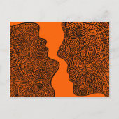 Originelle abstrakte Kunst Postkarte (Vorderseite)