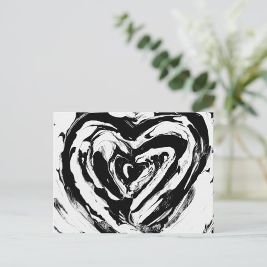 Originelle abstrakte Kunst Postkarte (Stehend Vorderseite)