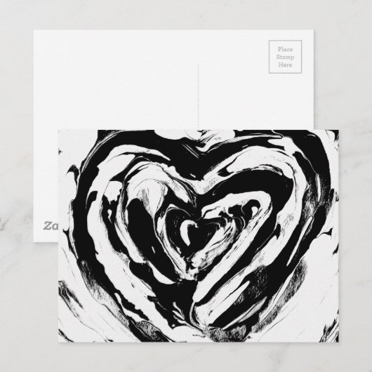 Originelle abstrakte Kunst Postkarte (Vorne/Hinten)