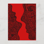 Originelle abstrakte Kunst Postkarte (Vorderseite)