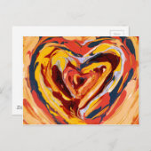 Originelle abstrakte Kunst Postkarte (Vorne/Hinten)