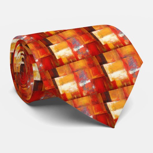 Originelle Abstrakte Malerei Krawatte (Gerollt)