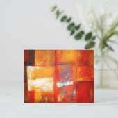 Originelle Abstrakte Malerei Postkarte (Stehend Vorderseite)