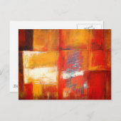 Originelle Abstrakte Malerei Postkarte (Vorne/Hinten)