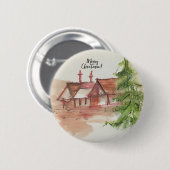 Originelle Aquarellskizze Button (Vorne & Hinten)