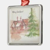 Originelle Aquarellskizze Ornament Aus Metall (Links)