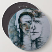 Originelle digitale Kunst Surrealismus Button (Vorne & Hinten)