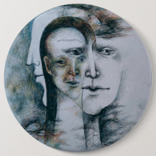 Originelle digitale Kunst Surrealismus Button