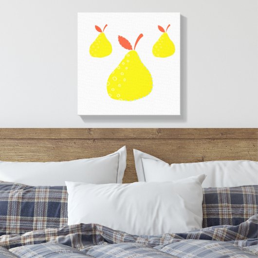 Originelle einfache Kunst Drei Zinnen Canvas Print Leinwanddruck (Insitu (Schlafzimmer))