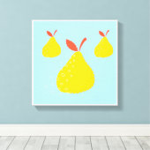 Originelle einfache Kunst Drei Zinnen Canvas Print Leinwanddruck (Insitu (Holzboden))