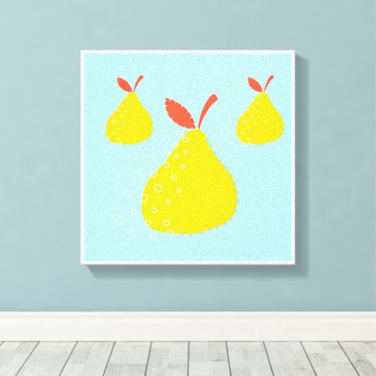 Originelle einfache Kunst Drei Zinnen Canvas Print Leinwanddruck (Insitu (Holzboden))