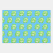 Originelle, farbenfrohe Axolotkunst Geschenkpapier Set (Vorderseite 3)